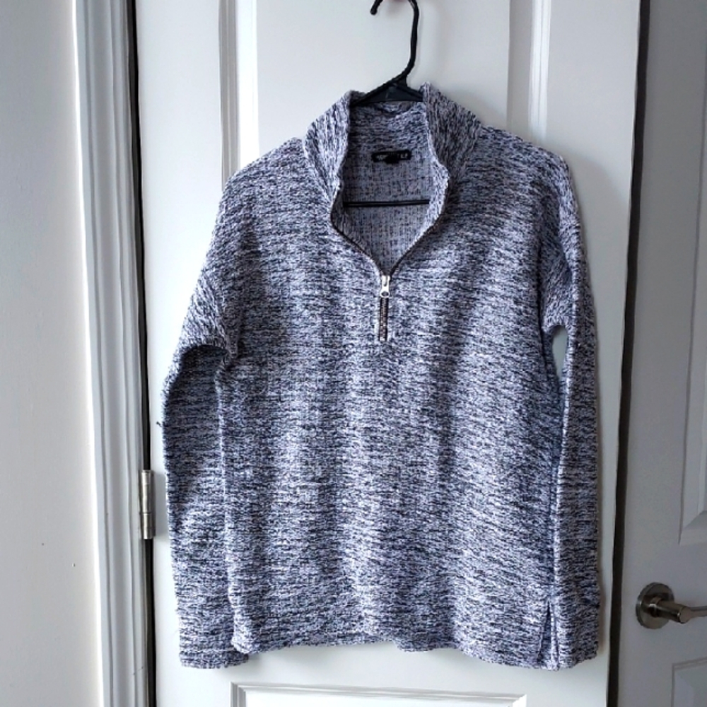 J Crew Mercantile Men's Gray Quarter-Zip Sweater Small